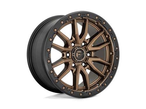 Rebel D681 - Matte Bronze Black Bead Ring - 20X10 Wheel (w/6X139.7mm Bolt Pattern, 4.79" Backspacing & -18mm Offset) by Fuel