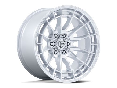 Revolt Fc888 - Hyper Silver (w/Machined Face) - 17X8.5 Wheel (w/6X139.7mm Bolt Pattern, 5.73" Backspacing & 25mm Offset) by Fuel