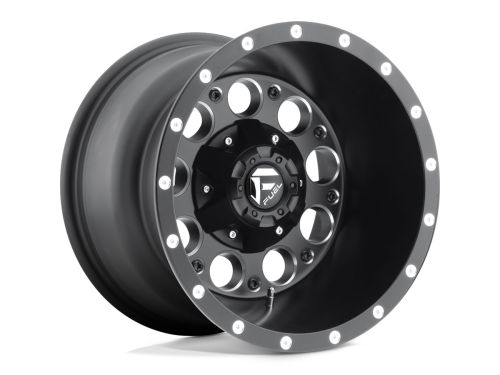 Revolver D525 - Matte Black Milled - 15X10 Wheel (w/5x114.3mm Bolt Pattern, 3.81" Backspacing & -43mm Offset) by Fuel