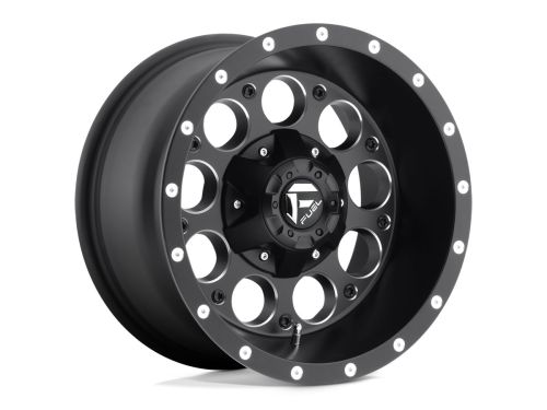 Revolver D525 - Matte Black Milled - 15X8 Wheel (w/5x114.3mm Bolt Pattern, 3.79" Backspacing & -18mm Offset) by Fuel