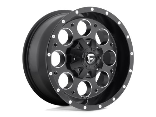 Revolver D525 - Matte Black Milled - 18X9 Wheel (w/5x114.3mm Bolt Pattern, 4.53" Backspacing & -12mm Offset) by Fuel