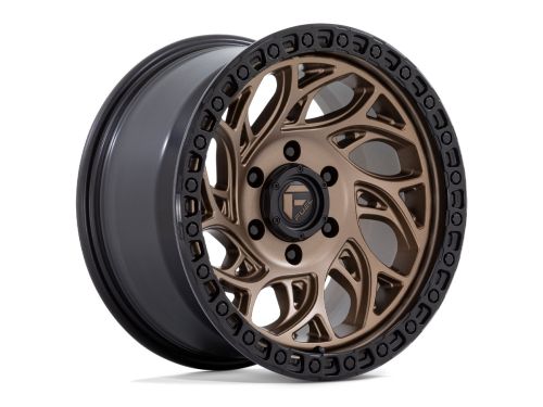 Runner Or D841 - Bronze (w/Black Ring) - 15X8 Wheel (w/5X114.3mm Bolt Pattern, 3.75" Backspacing & -19mm Offset) by Fuel