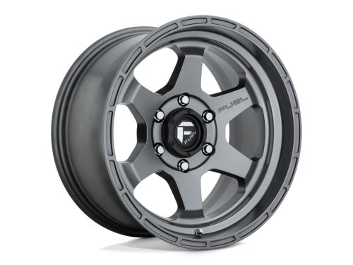 Shok D665 - Matte Anthracite - 17X9 Wheel (w/6X139.7mm Bolt Pattern, 5.04" Backspacing & 1mm Offset) by Fuel