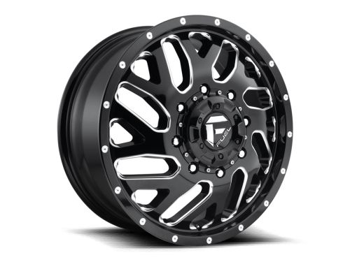 Triton D581 - Gloss Black Milled - 20X8.25 Wheel (w/8X165.1mm Bolt Pattern, 8.76" Backspacing & 105mm Offset) by Fuel