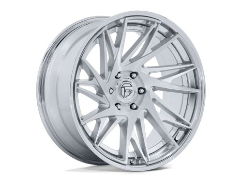 Dynamo FC405 - Gloss Silver Brushed W/Chrome Lip - 20X10 Wheel (w/6X139.7mm Bolt Pattern, 4.79" Backspacing & -18mm Offset) by Fuel