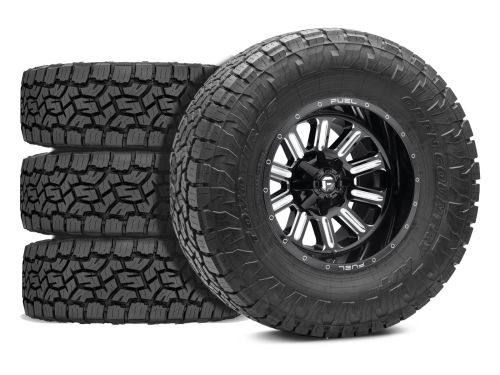Silverado 2500HD/3500HD 2020-2026 Chevy 4WD (w/ 5"-6.5" Lift) - 37x12.50R20 Toyo Open Country AT III / 20x9 Fuel Hardline Gloss Black Milled / Tire & Wheel Package (set of 4)