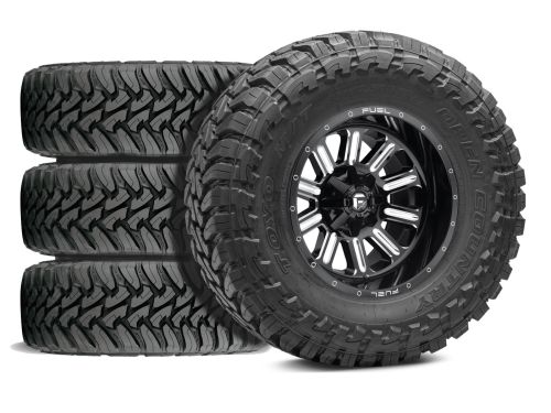 Silverado 2500HD/3500HD 2020-2026 Chevy 4WD (w/ 5"-6.5" Lift) - 37x12.50R20 Toyo Open Country MT / 20x9 Fuel Hardline Gloss Black Milled / Tire & Wheel Package (set of 4)