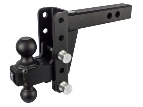 2" Heavy Duty Adjustable Ball Mount Hitch (4" Drop/Rise) by BulletProof