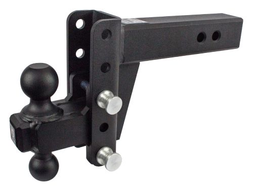 2.5" Heavy Duty Adjustable Ball Mount Hitch (4" Drop/Rise) by BulletProof