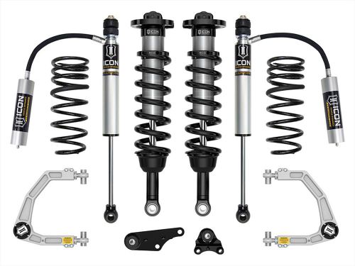 1.25-3" 2024-2026 Toyota Tacoma 4wd Coilover Lift Kit (w/Billet Upper Control Arms & .5" Rear Coil Springs) by ICON Vehicle Dynamics - Stage 3