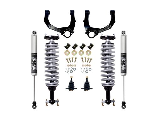 1.5" 2019-2026 GMC 1500 AT4 4WD - Stage 3 Leveling Kit (with Fox 2.5 Shocks & Coilovers) by Kryptonite