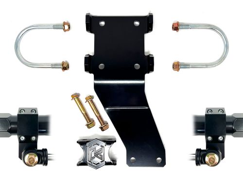 F250 / F350 2005-2025 Ford 4WD - Death Grip Dual Steering Stabililzer Bracket Kit by Kryptonite