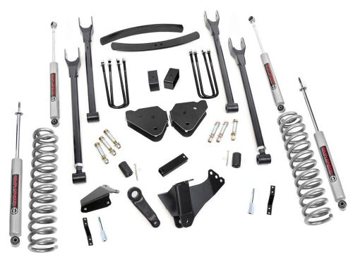 6" 2005-2007 Ford F250/F350 Diesel (w/o overloads) 4WD 4-Link Lift Kit by Rough Country