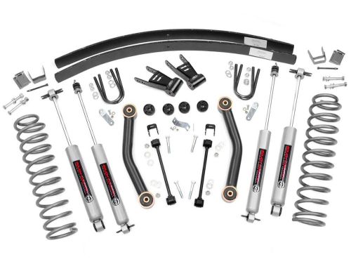 4.5" 1984-2001 Jeep Cherokee XJ 4WD Lift Kit by Rough Country (w/rear add-a-leafs)
