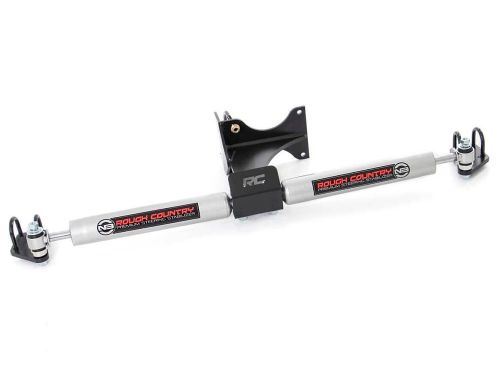 F250/F350 2005-2022 Ford 4WD - Dual Steering Stabilizer Kit by Rough Country
