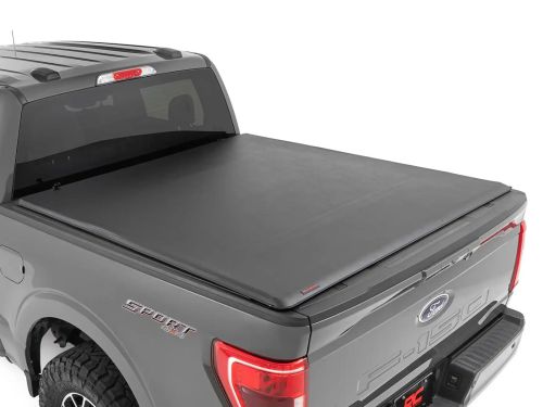 2015-2026 Ford F150 Soft Roll-Up Tonneau Cover by Rough Country