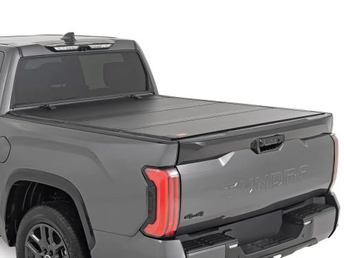 2022-2026 Toyota Tundra (w/5' 7" bed) Hard Tri-Fold Flip Up Tonneau Cover by Rough Country