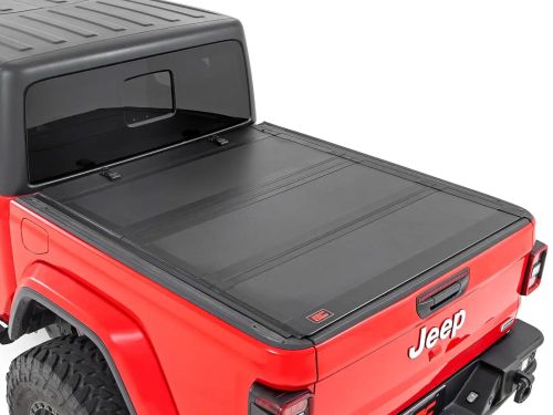 2020-2026 Jeep Gladiator JT (w/5' bed) Hard Tri-Fold Flip Up Tonneau Cover by Rough Country