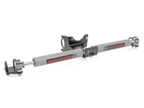 F250/F350 Super Duty 2023-2025 Ford 4WD (w/2"-8" of lift) - Dual Steering Stabilizer Kit by Rough Country