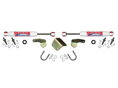 Silverado 2500HD/3500HD 2011-2026 Chevy 4WD (w/ 4-8" Lift) 7000 Series Dual Steering Stabilizer Kit by Skyjacker