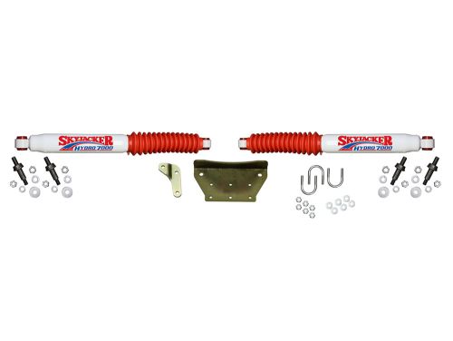 F250/F350 1999-2004 Ford 4WD 7000 Series Dual Steering Stabilizer Kit by Skyjacker
