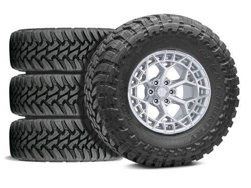 Silverado 2500HD/3500HD 2020-2026 Chevy 4WD (w/ 5"-6.5" Lift) - 37x12.50r20 Toyo Open Country MT / 20x9 Fuel Charger Platinum / Tire & Wheel Package (set of 4)