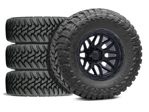 Silverado 2500HD/3500HD 2020-2026 Chevy 4WD (w/ 5"-6.5" Lift) - 37x12.50R20 Toyo Open Country MT / 20x9 Fuel Surge Matte Black / Tire & Wheel Package (set of 4)