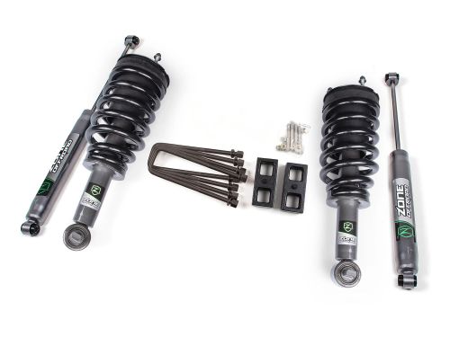 2" 2007-2018 GMC Sierra 1500 4WD Lift Kit (w/Loaded Struts) by Zone