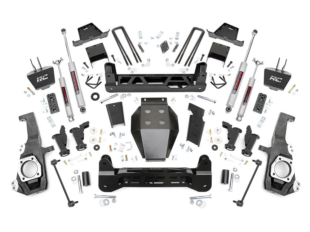 7" 2020-2024 Chevy Silverado 2500HD 4WD Torsion Drop Lift Kit by Rough Country