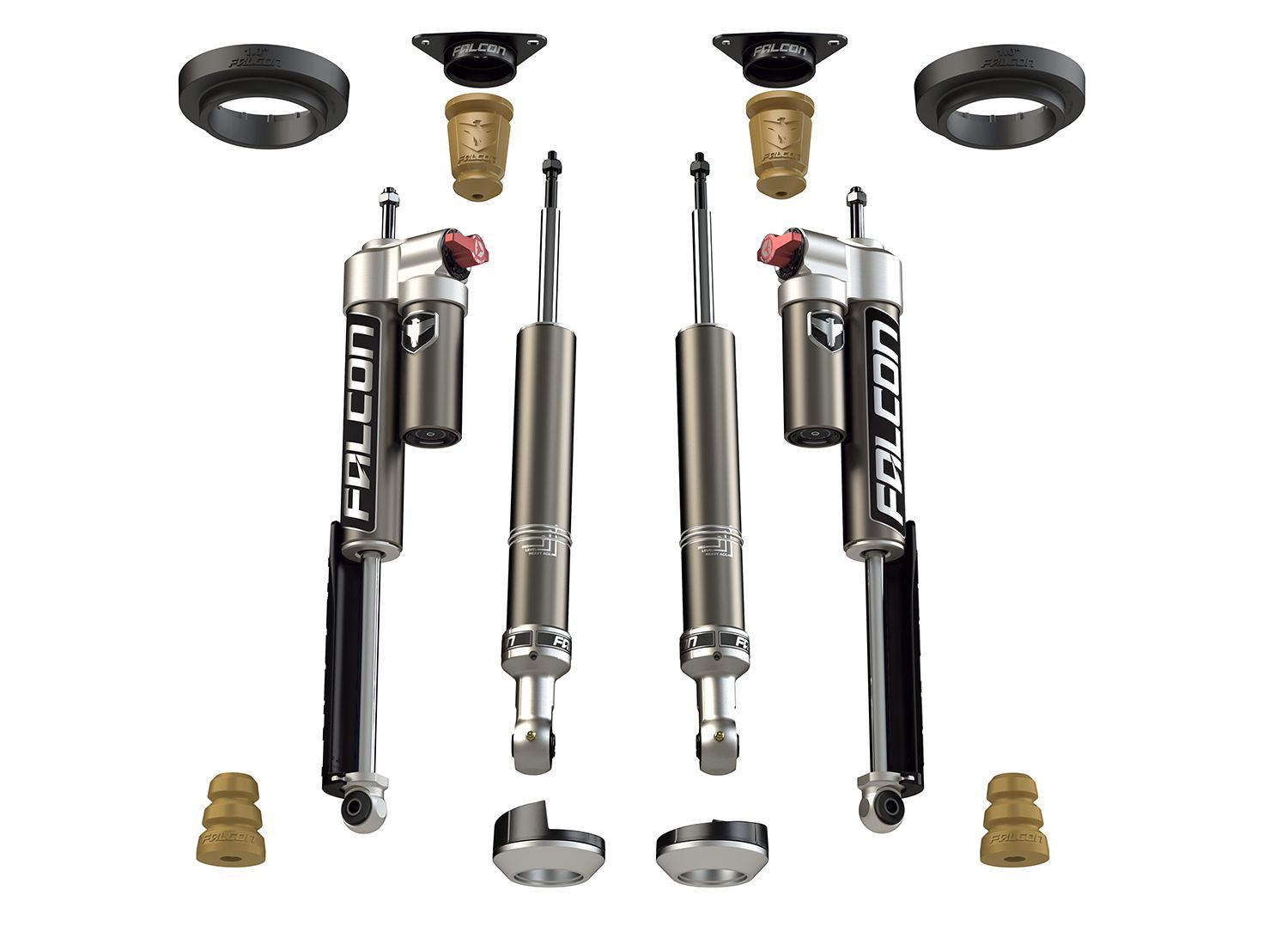 4Runner 2010-2023 Toyota 4WD - Falcon Sport Tow / Haul Shock & Spacer Lift Kit (0-2" Lift)