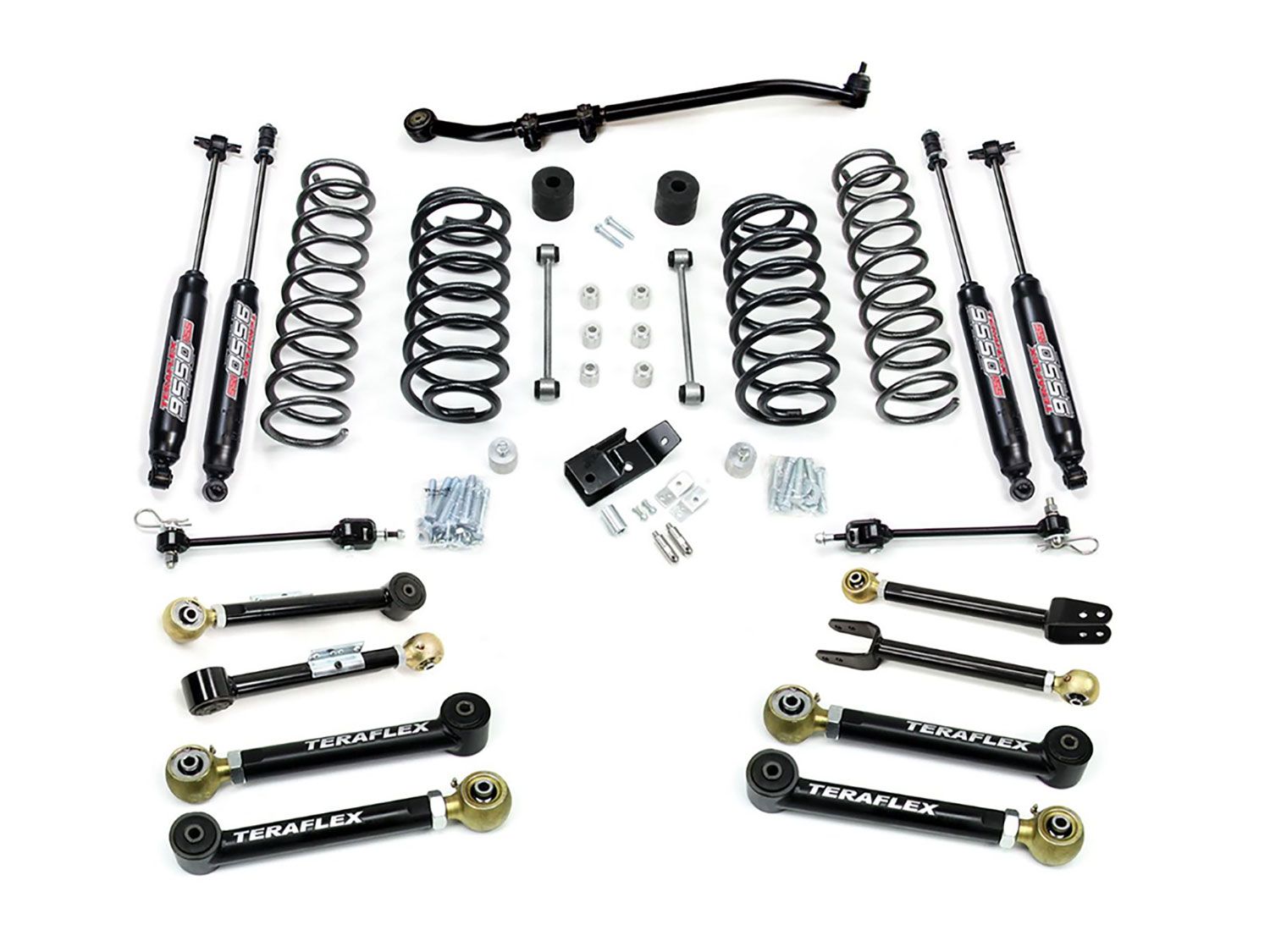 4" 1997-2006 Jeep Wrangler TJ Suspension Lift Kit (w/8 Short Control Arms) by Teraflex