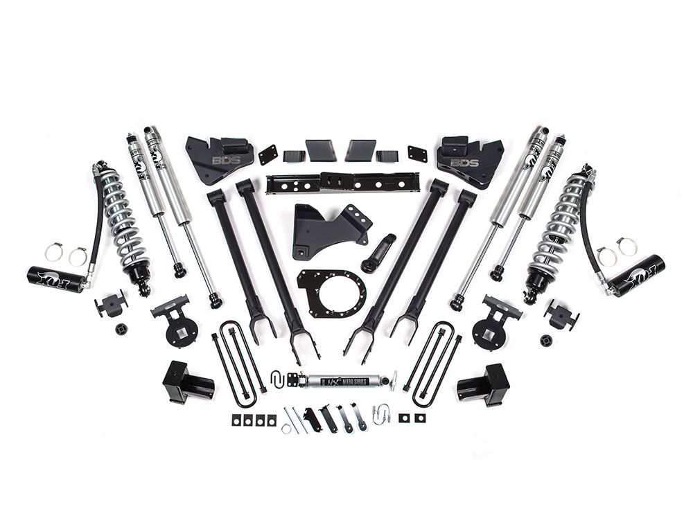 6" 2020-2021 Ford F350 Super Duty 4WD (Dually & Diesel models) 4-Link Fox Performance Elite Coilover Lift Kit by BDS Suspension