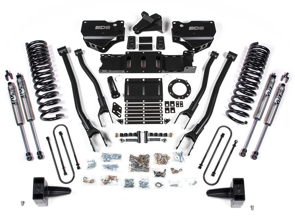 6" 2019-2024 Dodge Ram 3500 4WD (w/diesel engine) 4-Link Lift Kit by BDS Suspension