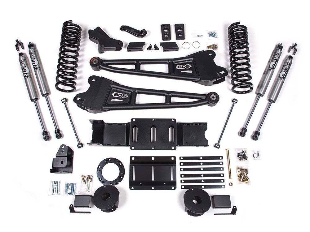 4" 2019-2022 Dodge Ram 2500 (w/Diesel Engine & Factory Rear Air-Ride) 4WD Radius Arm Lift Kit by BDS Suspension