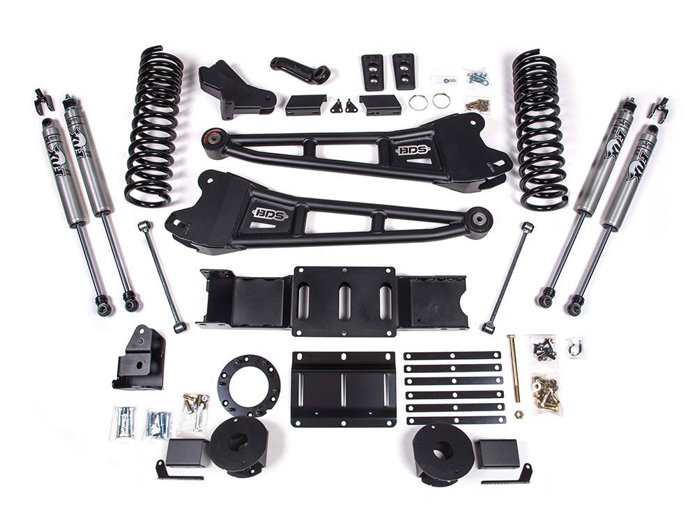 4" 2019-2024 Dodge Ram 2500 (w/Diesel Engine & Factory Rear Air-Ride) 4WD Radius Arm Lift Kit by BDS Suspension