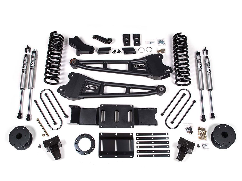 4" 2019-2022 Dodge Ram 3500 (w/Gas Engine & Factory Rear Air-Ride) 4WD Radius Arm Lift Kit by BDS Suspension