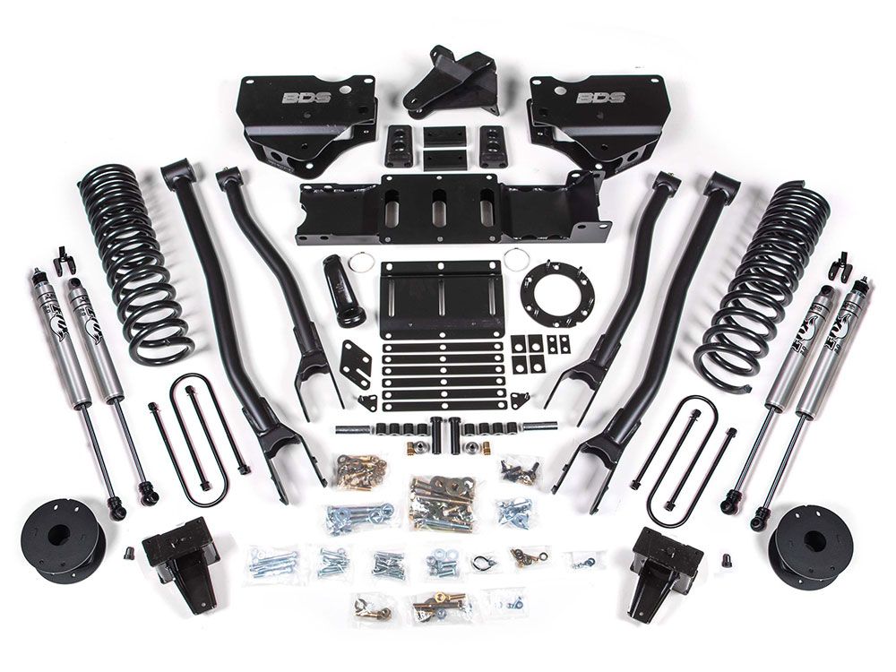 5.5" 2019-2022 Dodge Ram 3500 (w/Gas Engine & Rear Air Bags) 4WD 4-Link Lift Kit by BDS Suspension