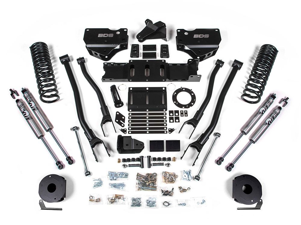 5.5" 2019-2024 Dodge Ram 2500 (w/Gas Engine & Factory Rear Air-Ride) 4WD 4-Link Lift Kit by BDS Suspension