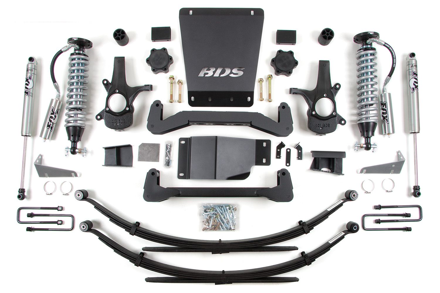 6" 2007-2013 GMC Sierra 1500 4WD Fox Coil Over Lift Kit by BDS Suspension