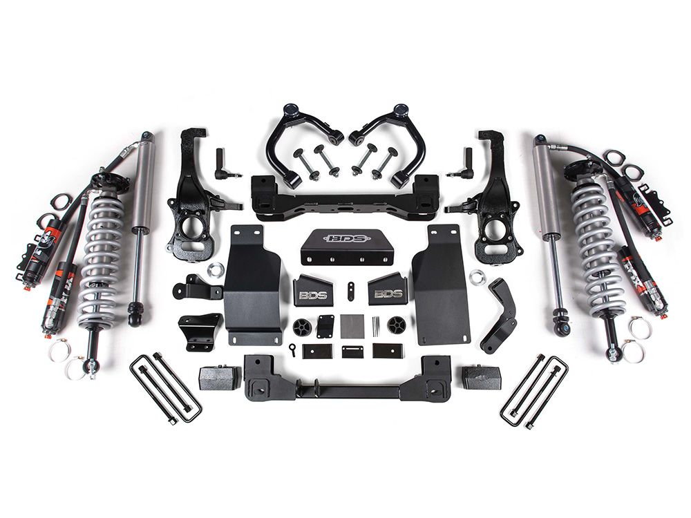 4" 2019-2023 GMC Sierra 1500 4WD Fox Performance Elite Coilover Lift Kit by BDS Suspension