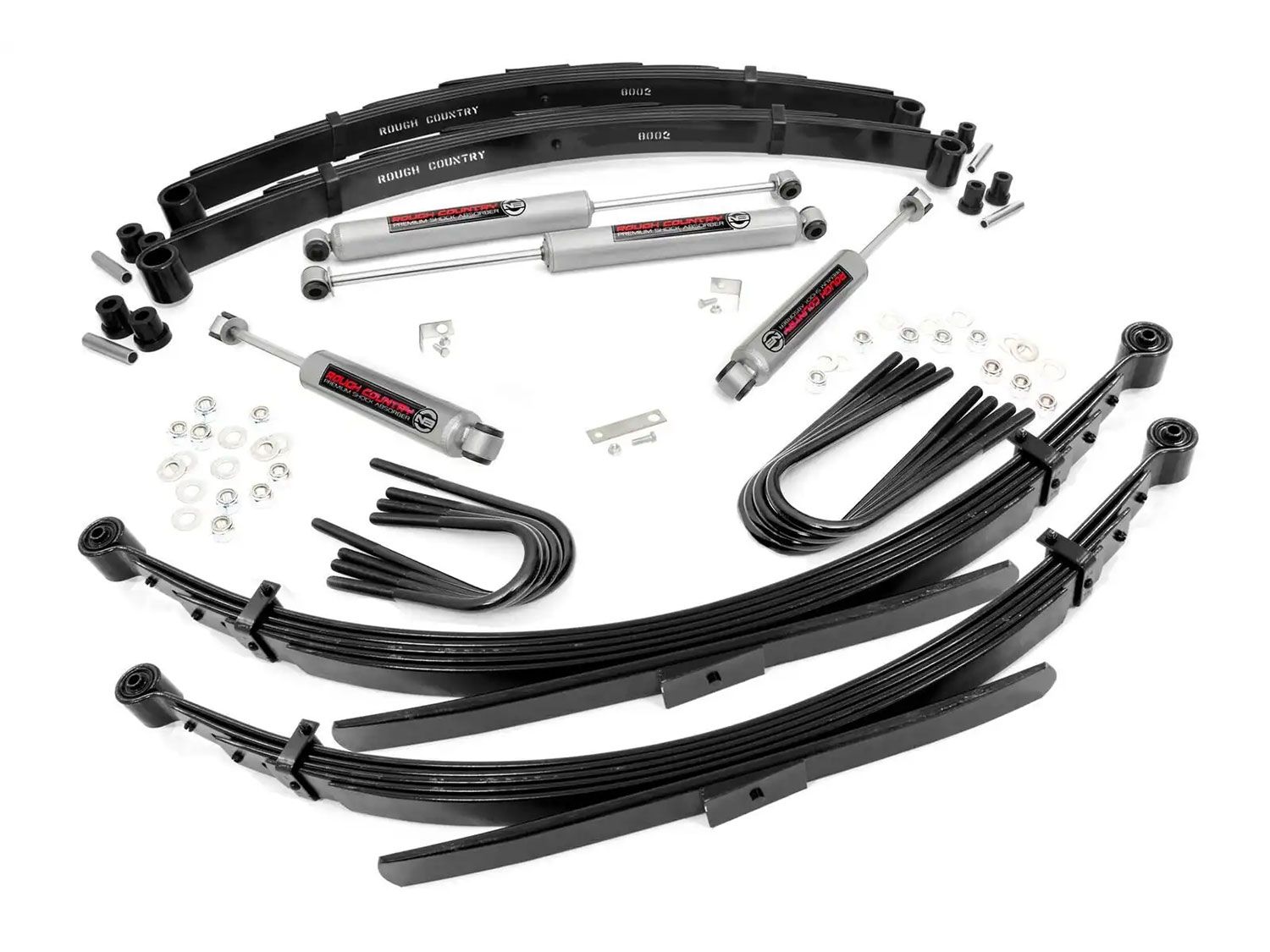 2" 1977-1987 Chevy Pickup 3/4 Ton 4WD Lift Kit (w/56" rear springs) Rough Country