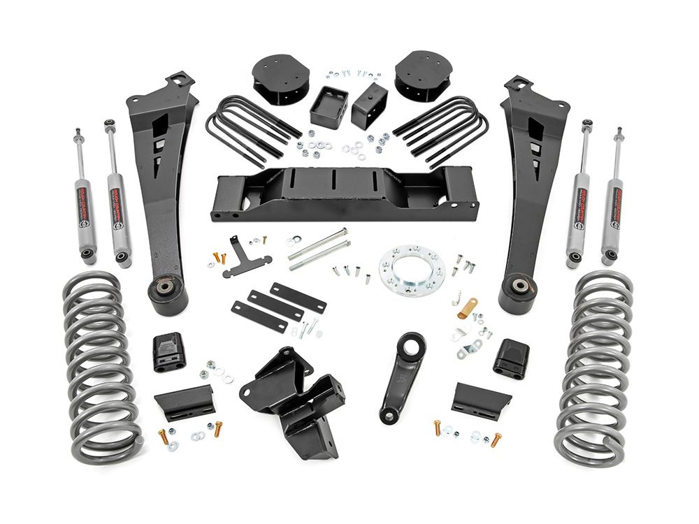 5" 2019-2024 Dodge Ram 3500 Diesel 4WD (w/factory air ride) Suspension Lift Kit by Rough Country