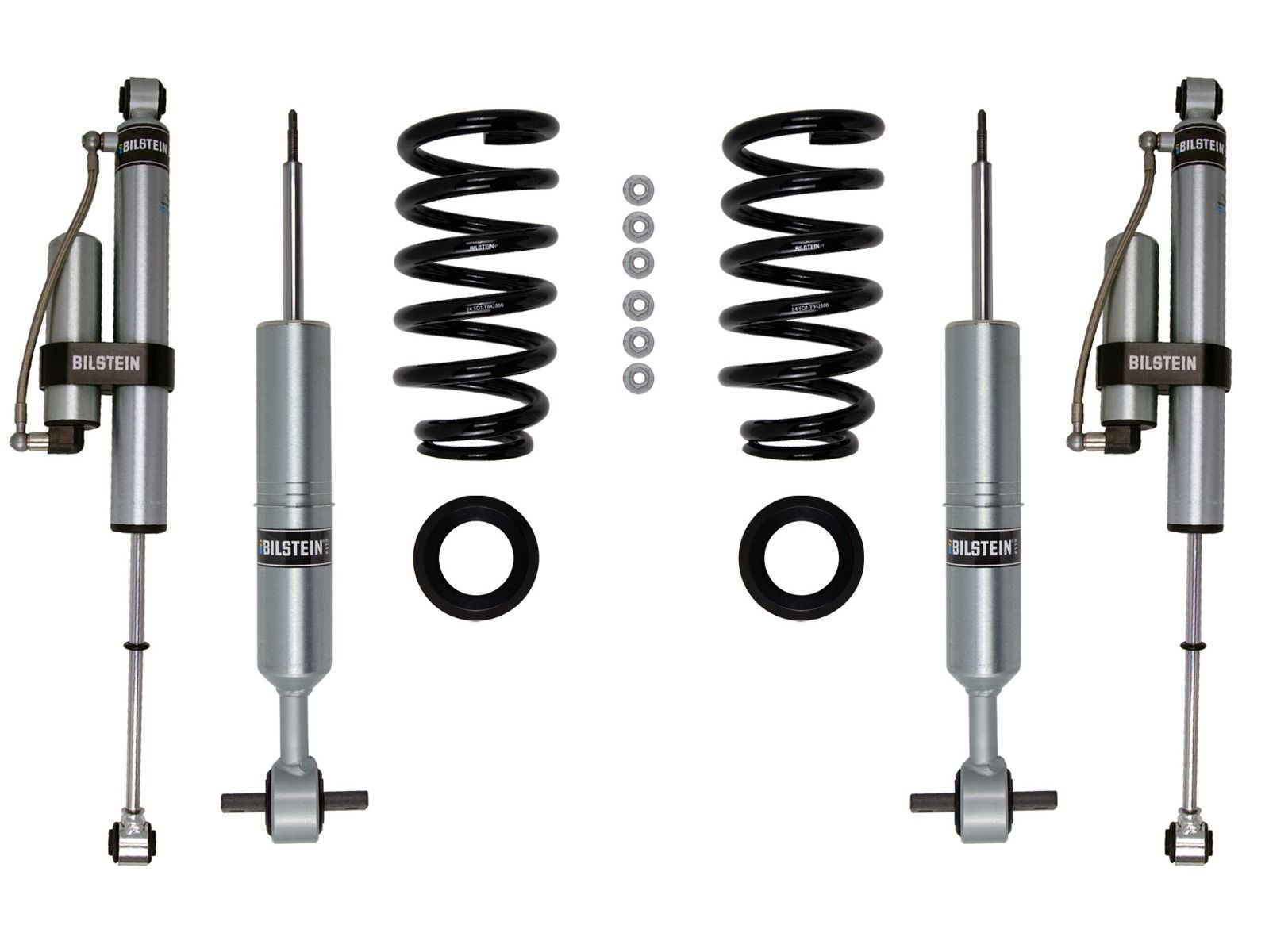 Silverado 1500 Trail Boss 2019-2024 Chevy 4wd - Bilstein 6112 Series Adjustable Height Coil-Over / 5160 Series Reservoir Shock Kit (Set of 4)