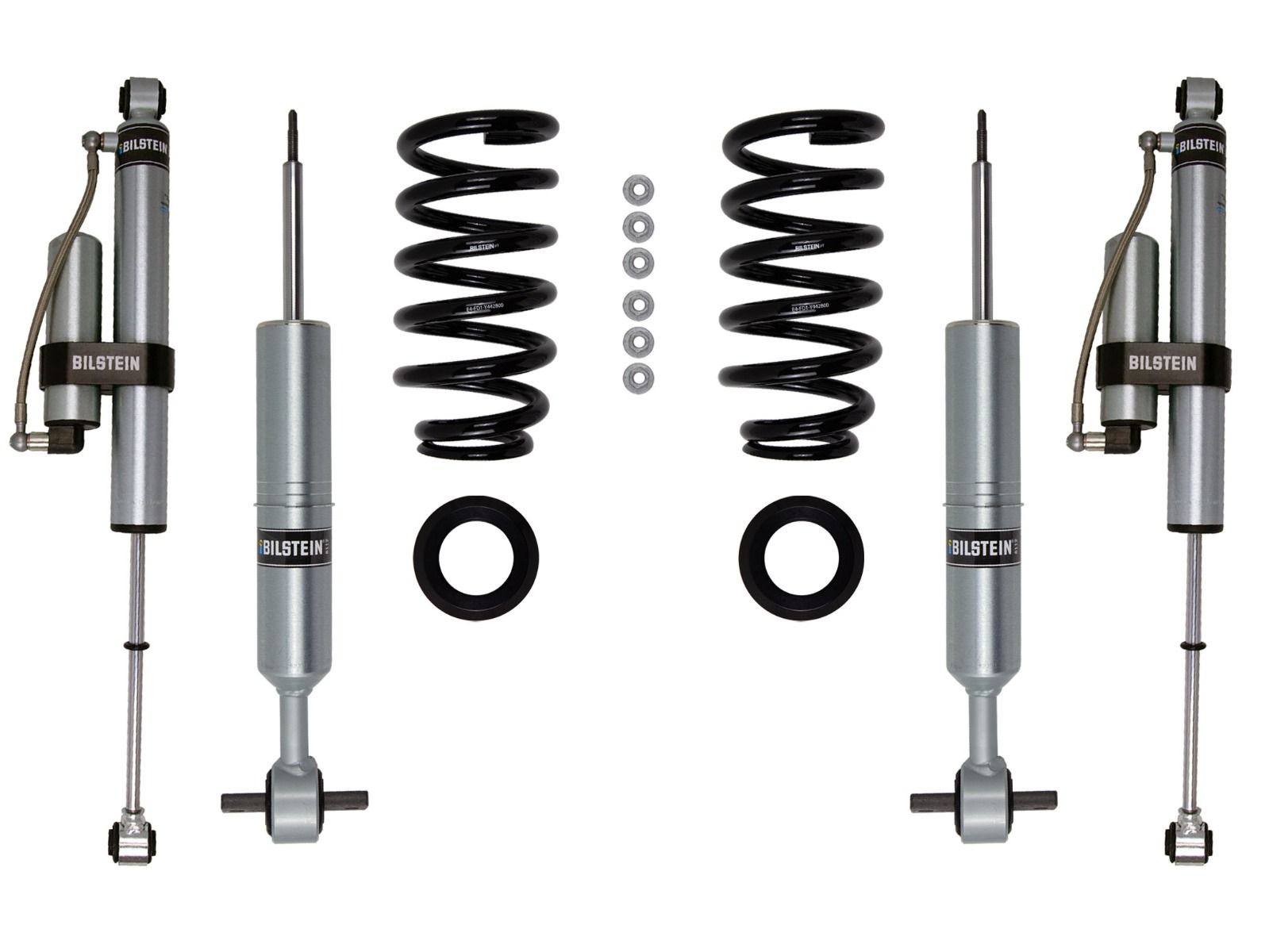 Sierra 1500 AT4 2019-2024 GMC 4wd - Bilstein 6112 Series Adjustable Height Coil-Over / 5160 Series Reservoir Shock Kit (Set of 4)