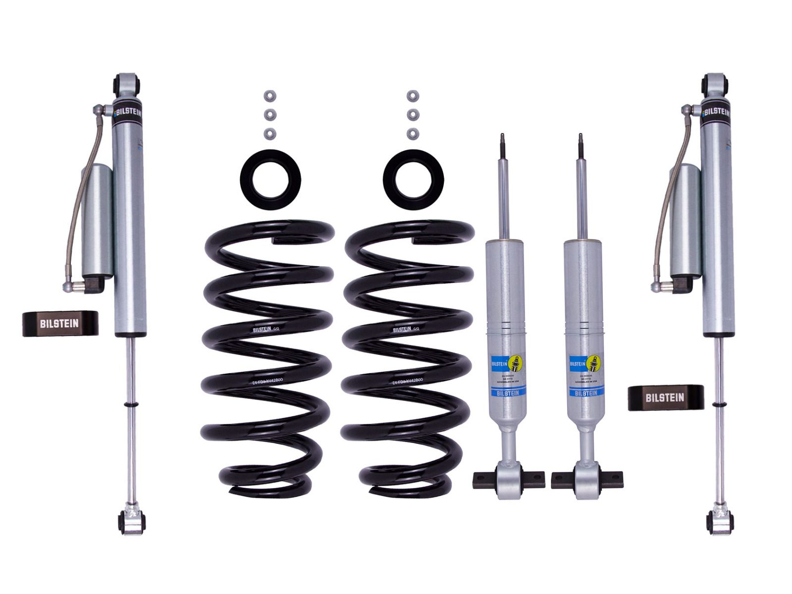 Silverado 1500 Trail Boss 2019-2023 Chevy 4wd - Bilstein 6112 Series Adjustable Height Coil-Over / 5160 Series Reservoir Shock Kit (Set of 4)