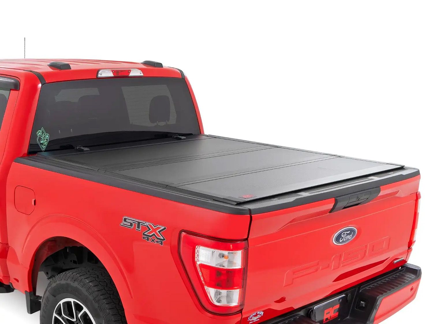 2015-2020 Ford F150 (w/5' 7" bed) Hard Tri-Fold Flip Up Tonneau Cover by Rough Country