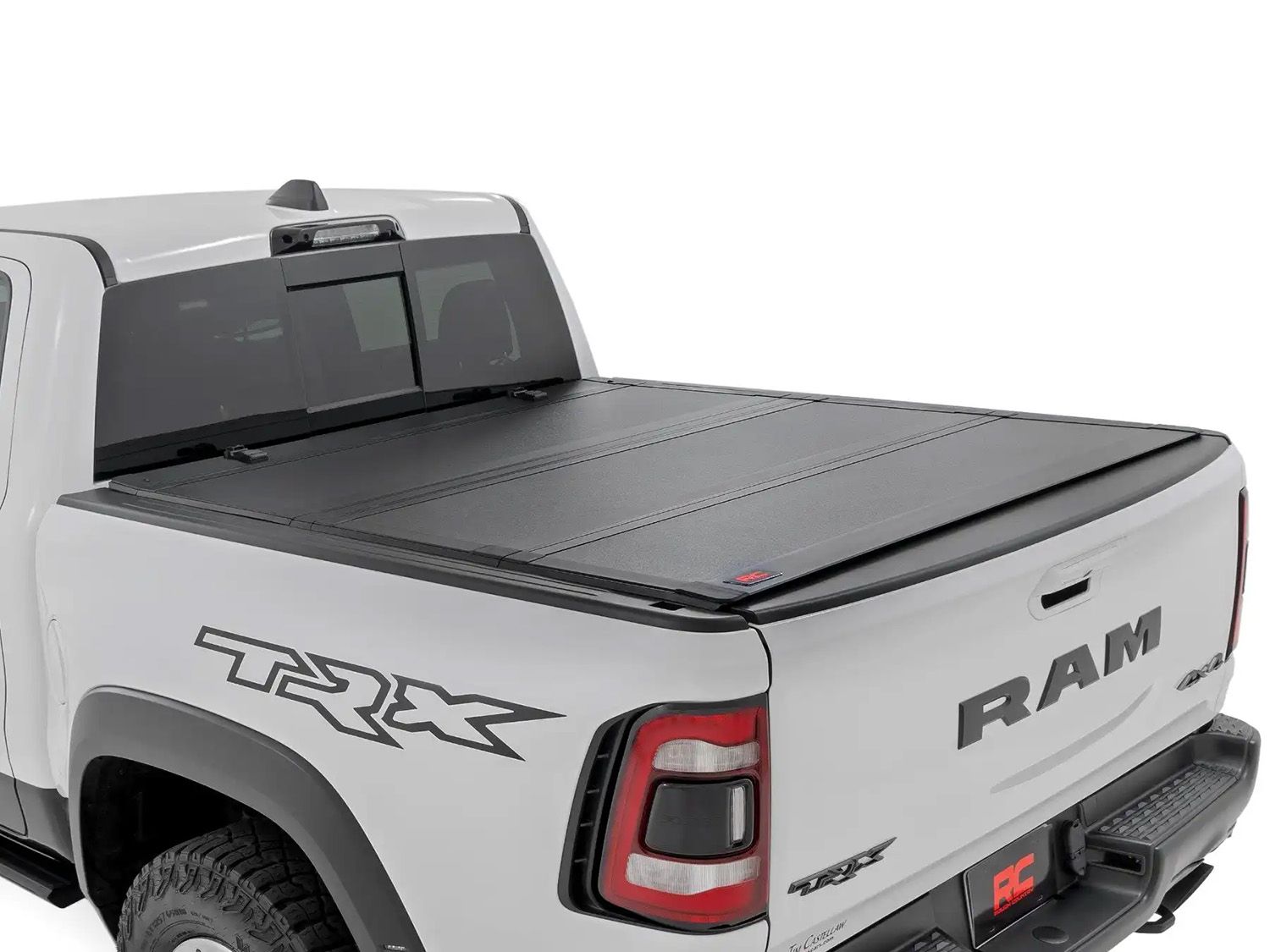 2019-2024 Dodge Ram 1500 Hard Tri-Fold Flip Up Tonneau Cover by Rough Country