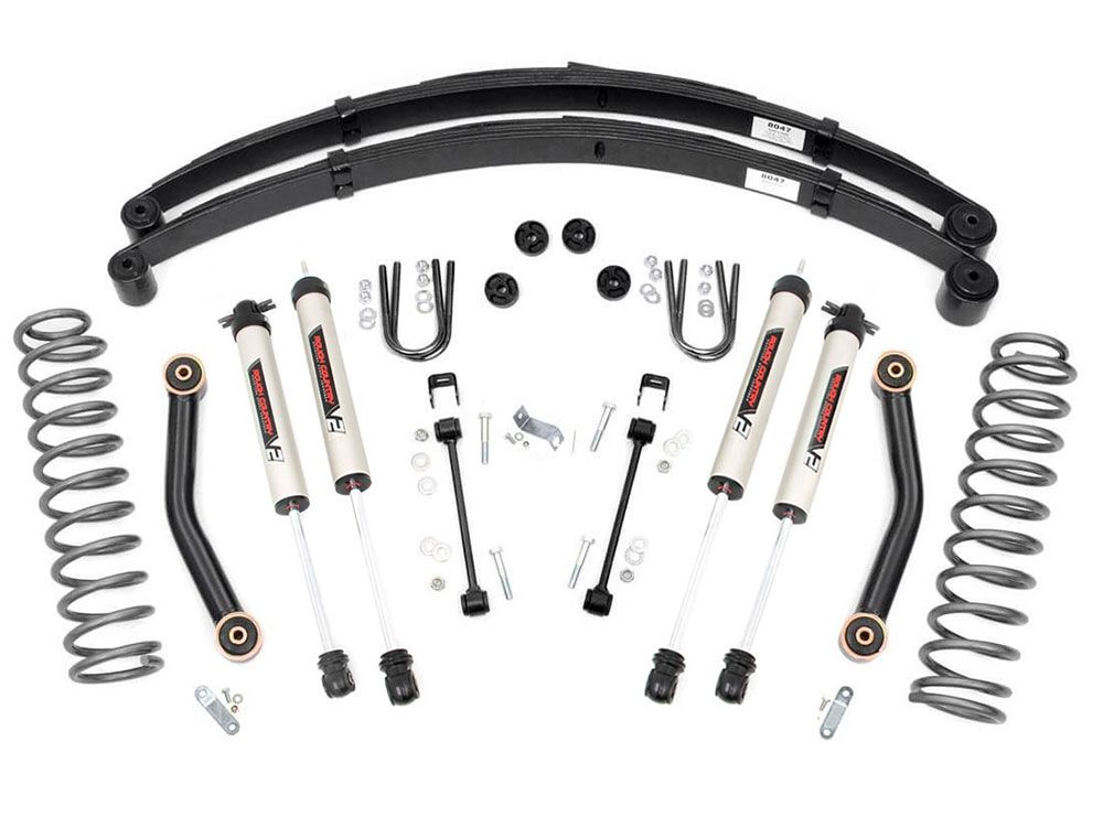 4.5" 1984-2001 Jeep Cherokee XJ 4WD Lift Kit by Rough Country (w/rear leaf springs)