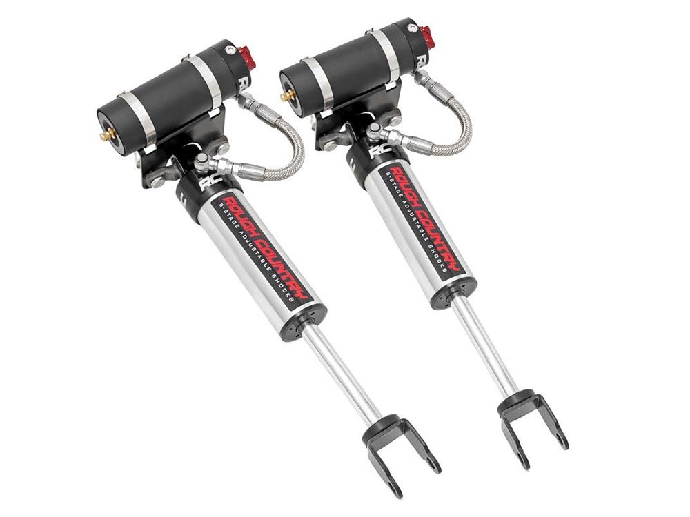 Sierra 2500HD 2011-2019 GMC 2wd/4wd Rough Country Adjustable Vertex Series Front Shocks (fits w/ 3-5" Front Lift)