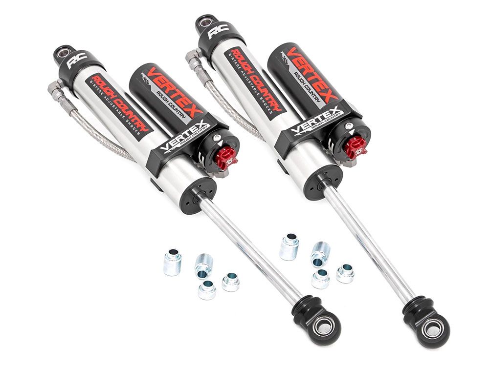 Wrangler JL 2018-2023 Jeep 4wd Rough Country Adjustable Vertex Series Front Shocks (fits w/ 6" Front Lift)